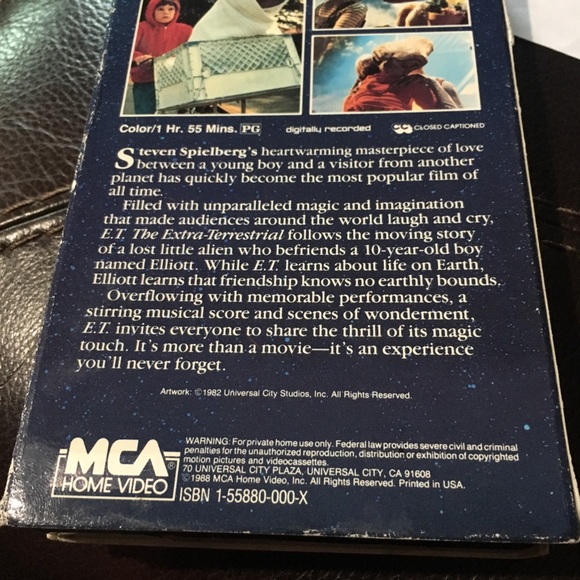 E.T. Extra Terrestrial VINTAGE 80s VHS, Read Along CD, Tape - Picture 3 of 10